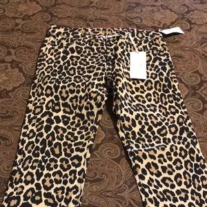 Kate Spade Leopard Jeans Size 28